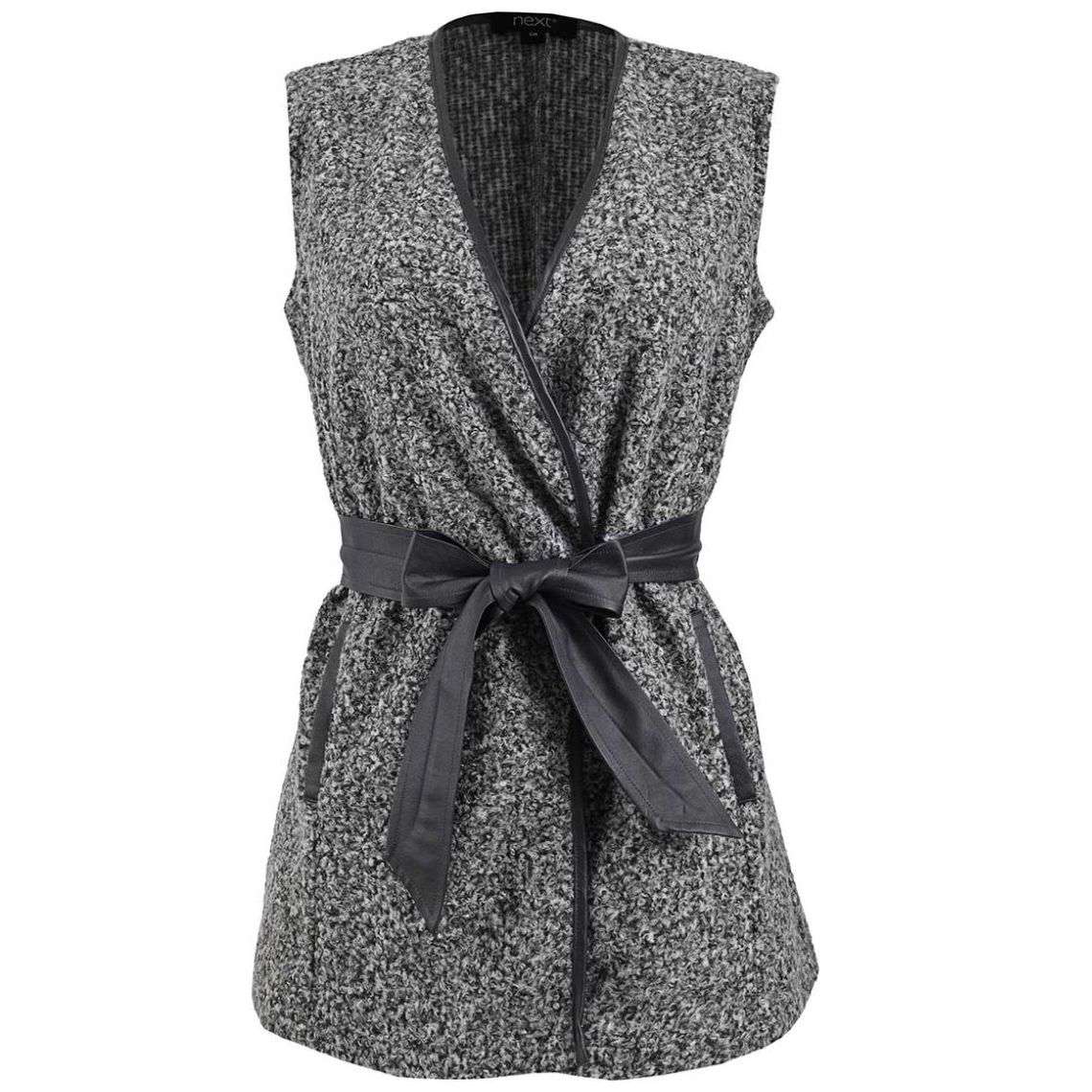 Chaleco Largo Cinta Polipiel Next para Mujer