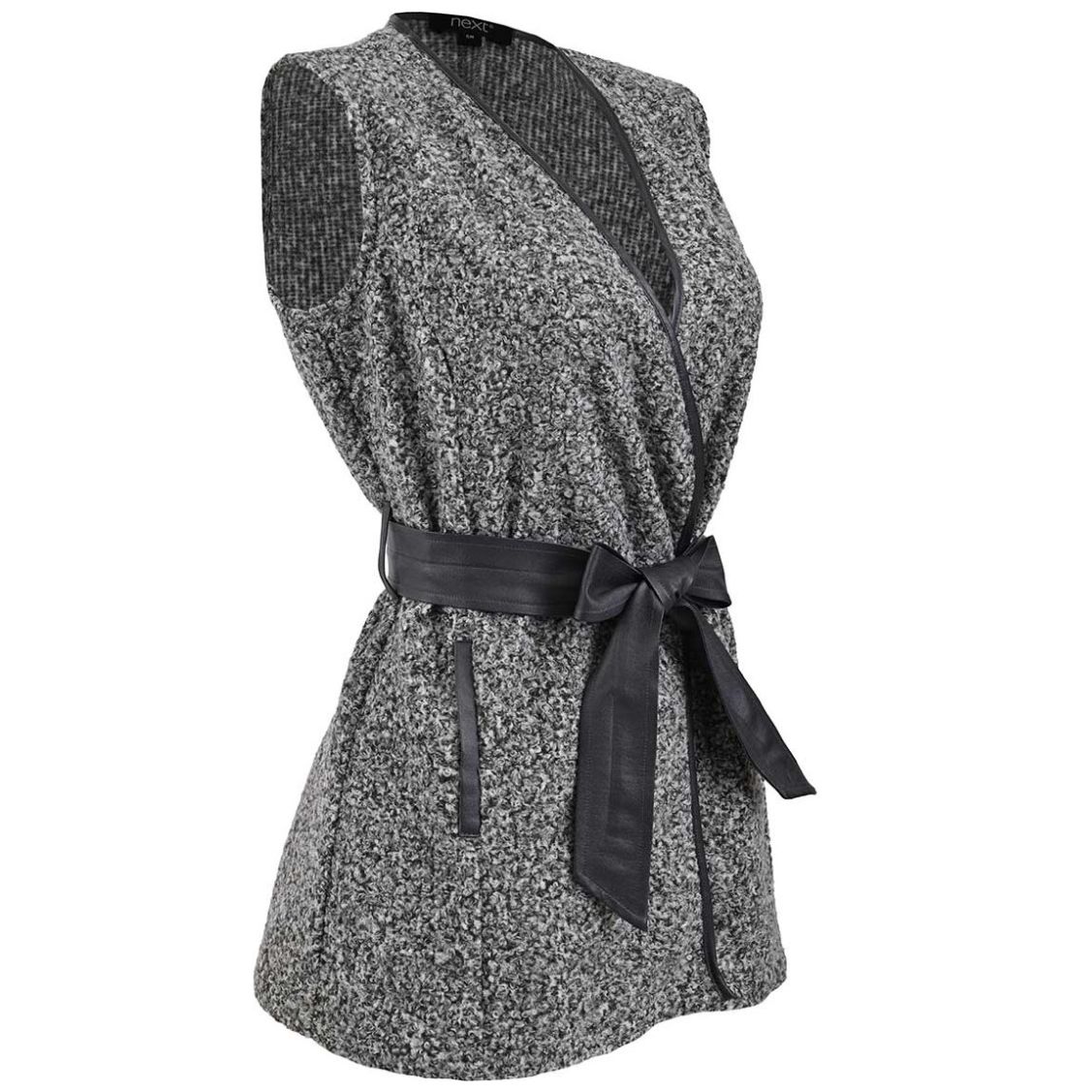 Chaleco Largo Cinta Polipiel Next para Mujer