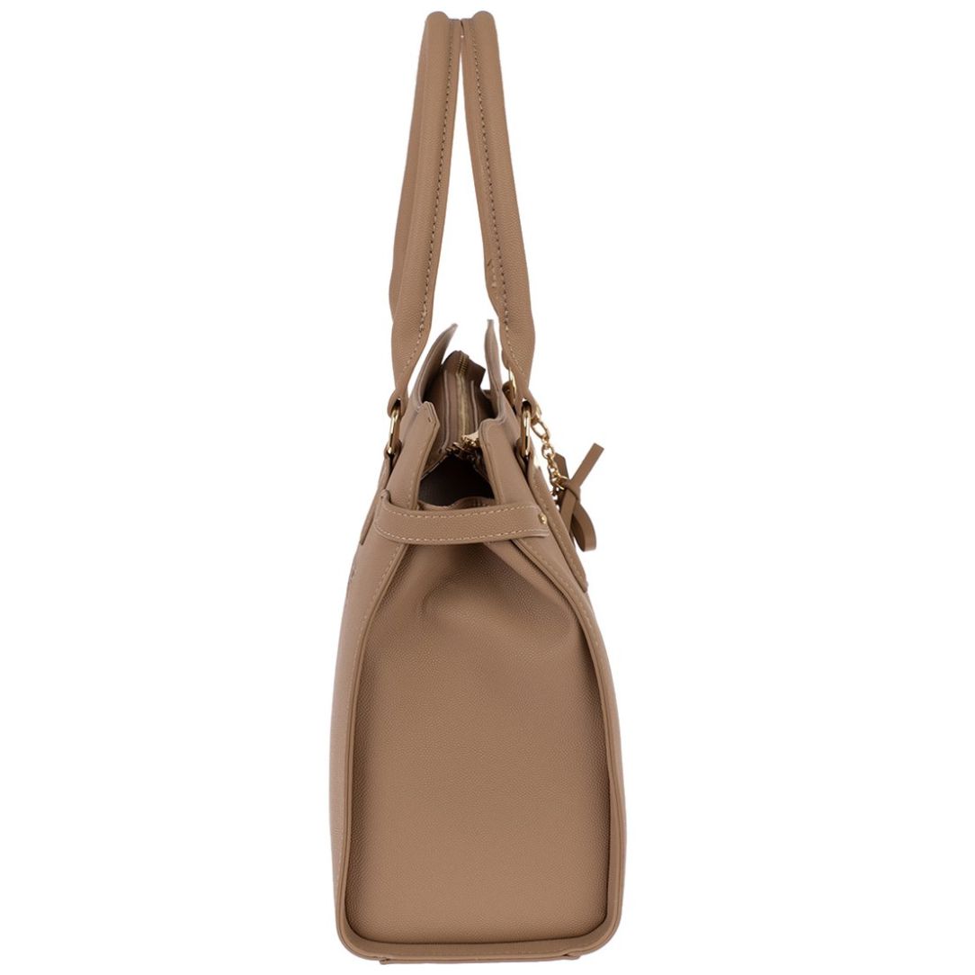  Bolso Satchel Color Taupe para Mujer Tyler