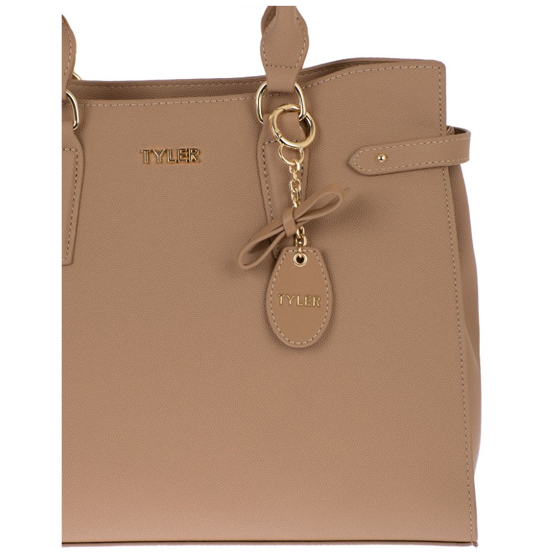  Bolso Satchel Color Taupe para Mujer Tyler