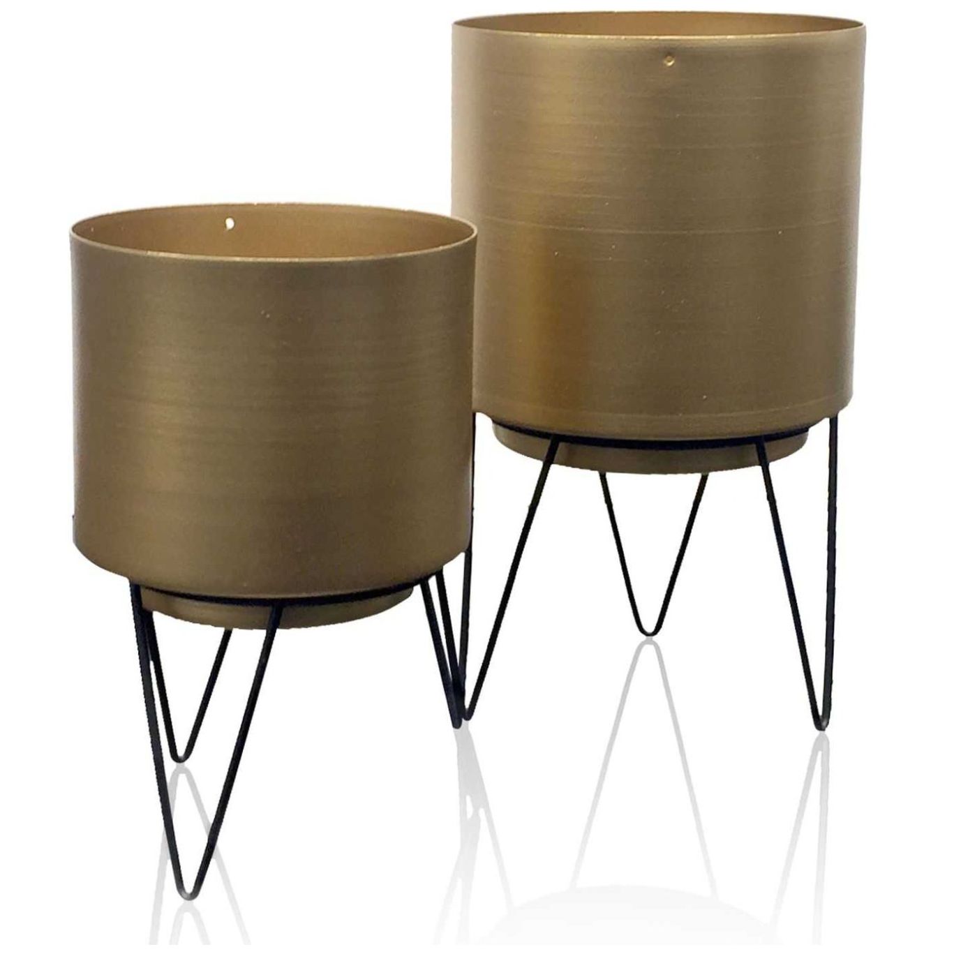 Macetero Pie de Hierro 2Pzs Home Deco Factory