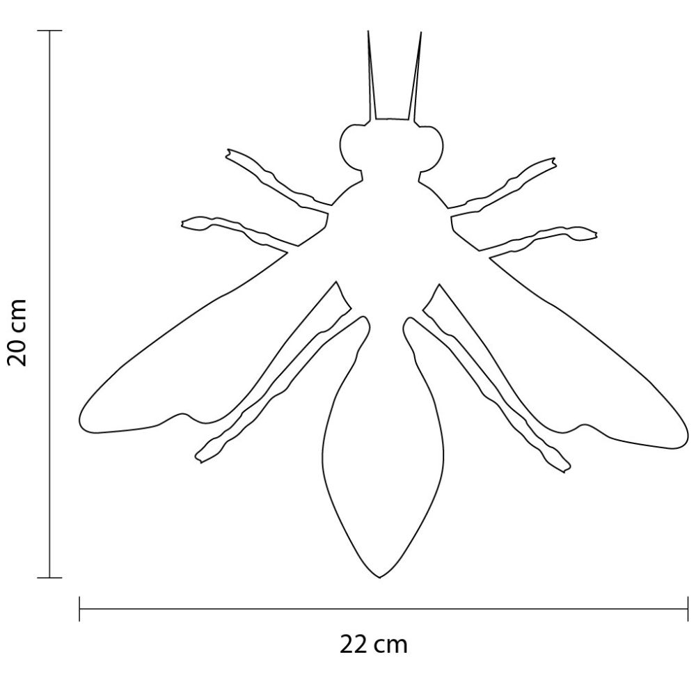 Figura Decorativa Avispa  Dorada Gaf