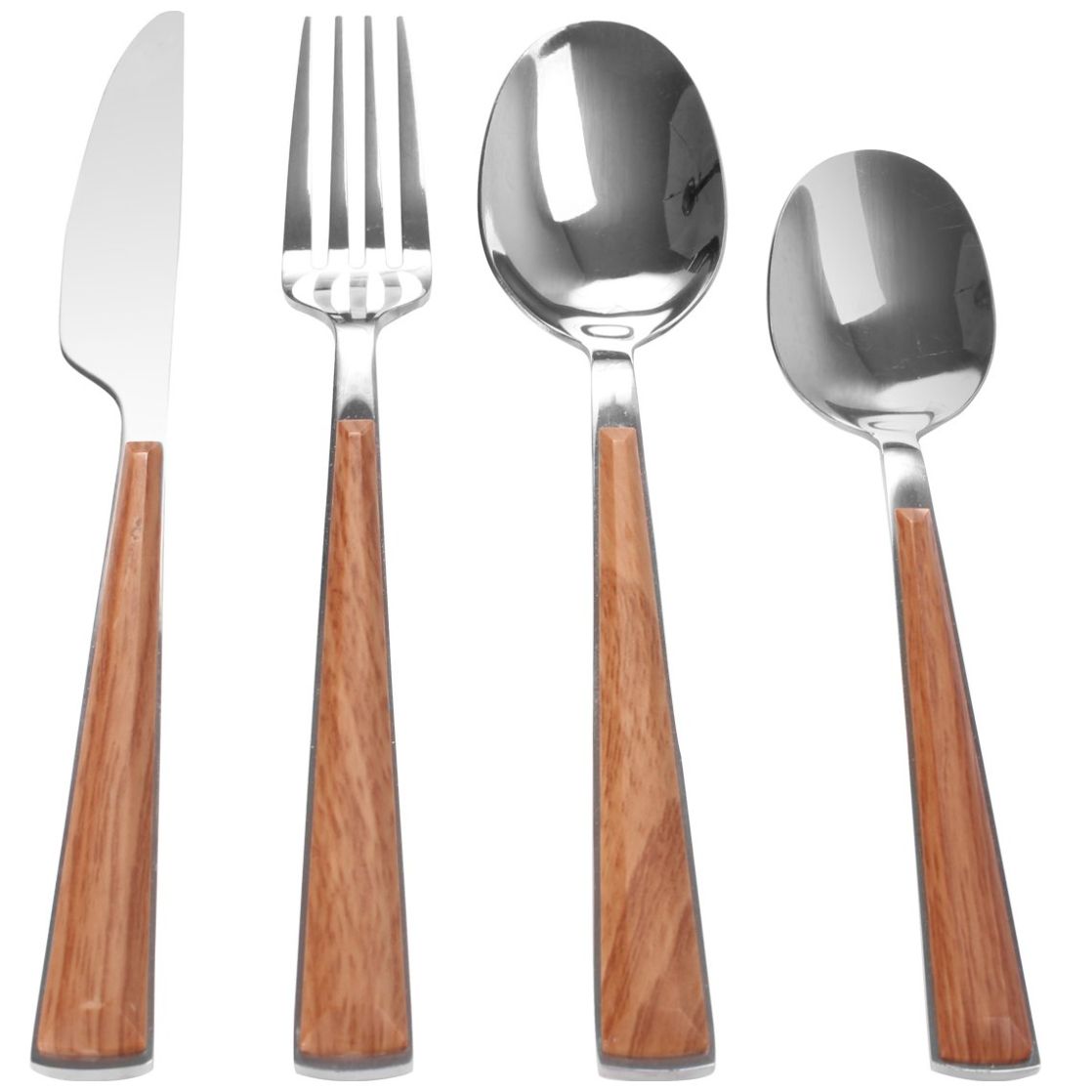 Juego de Cubiertos Acero Inoxidable Cubibouquet Crown Baccara 16 Piezas