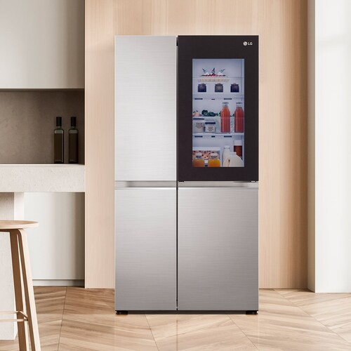 Refrigerador LG Duplex Instaview Door-In-Door Linear Inverter con Wifi Thinq 27 Pies3 Platino  Vs27Bxqp