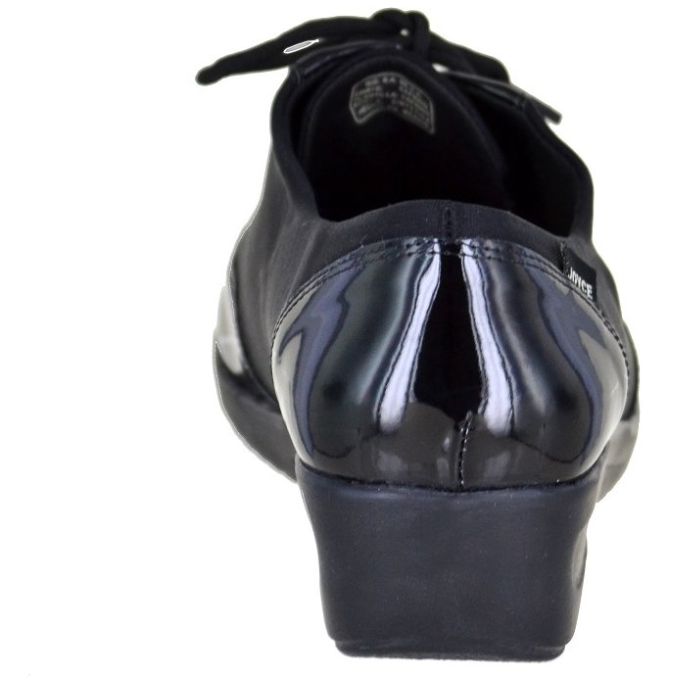 Zapato Cuña y Agujeta Negro Joyce