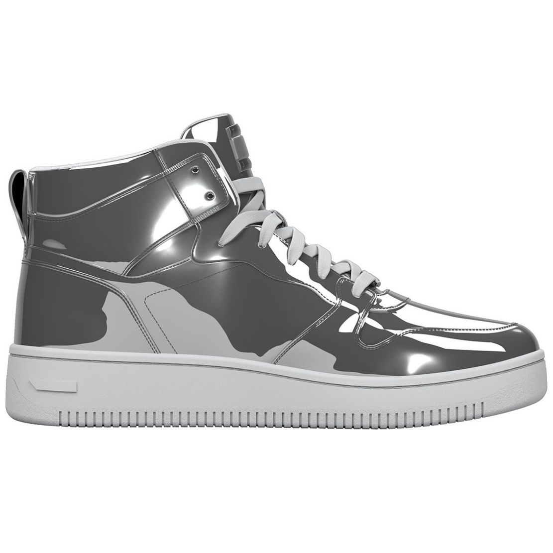 Tenis de Bota Metálico Plata Tommy Hilfiger para Mujer