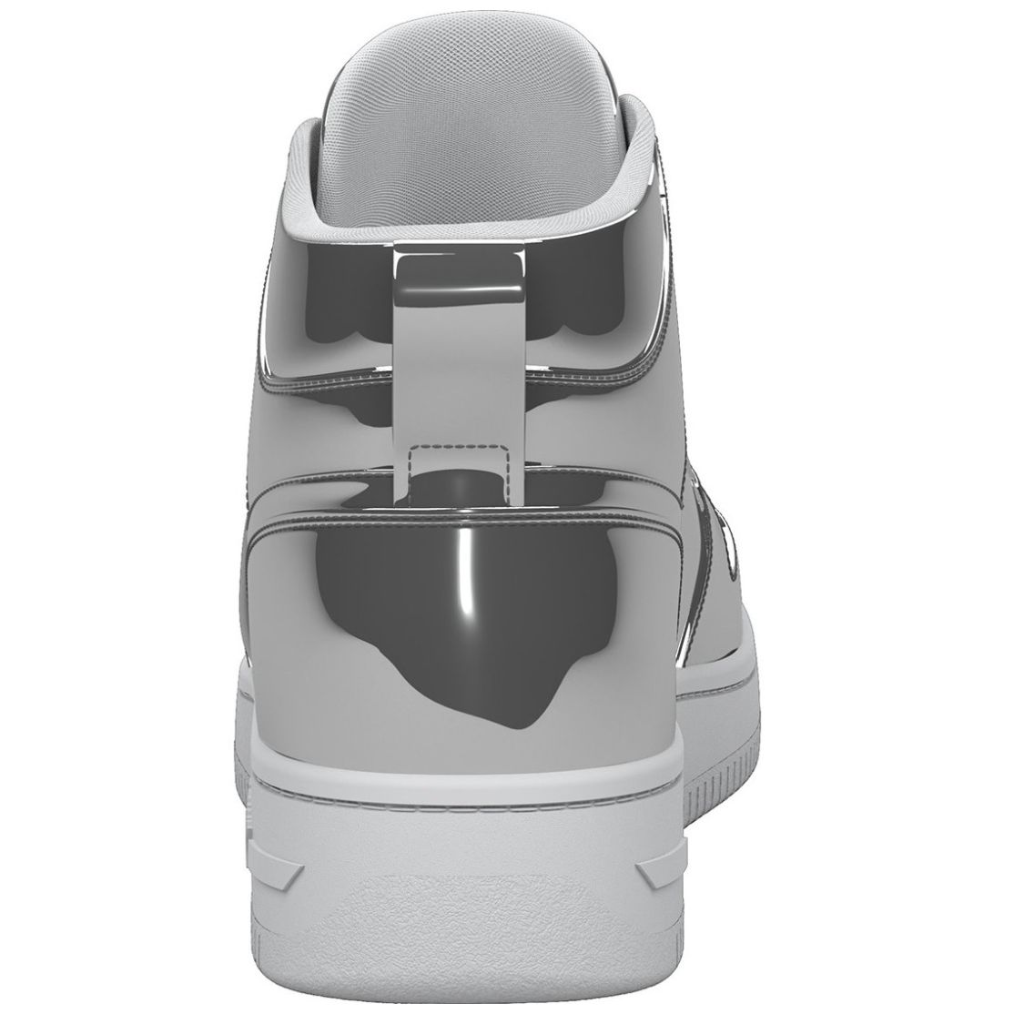 Tenis de Bota Metálico Plata Tommy Hilfiger para Mujer