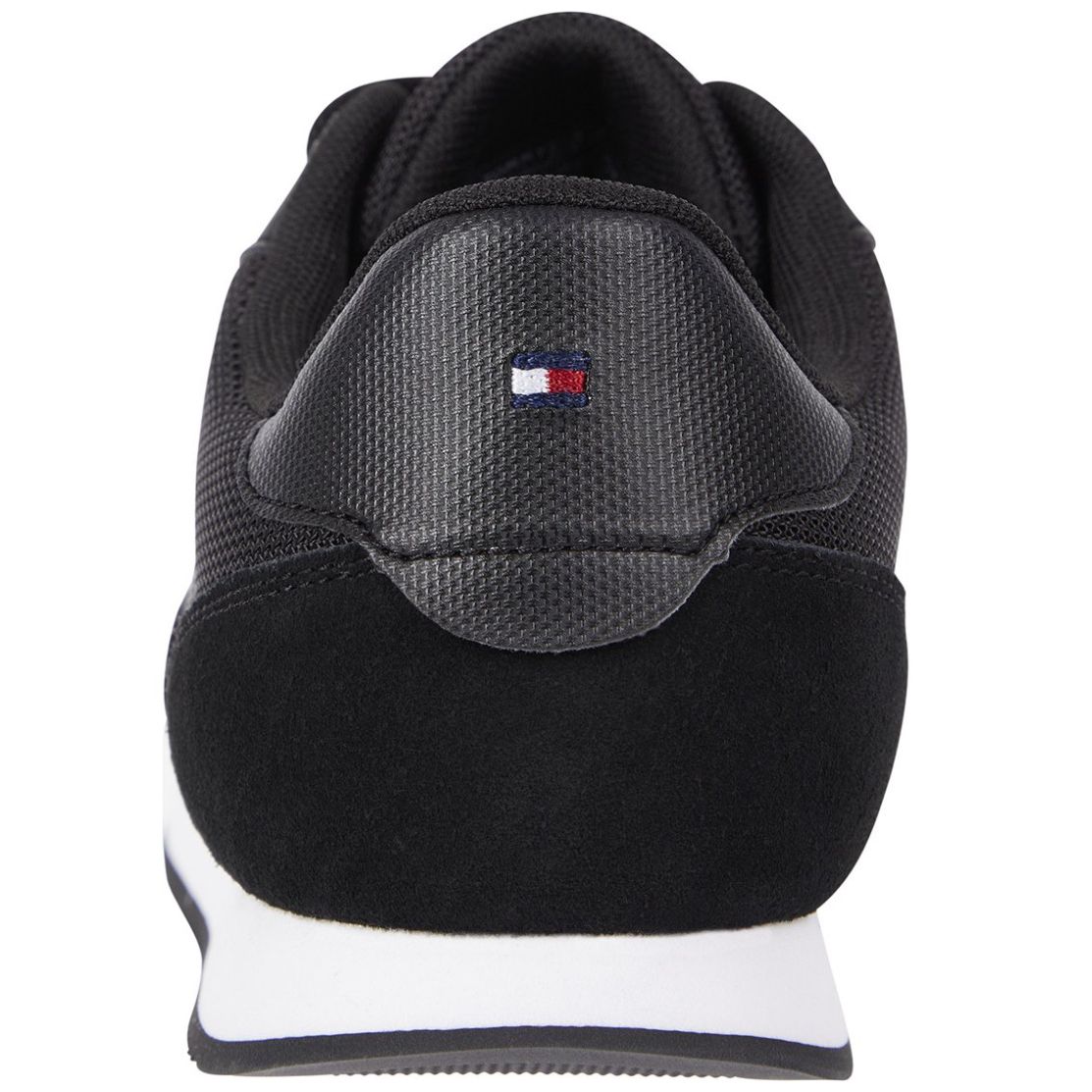 Tenis Casual con Franjas Laterales en Negro Tommy Hilfiger para Mujer