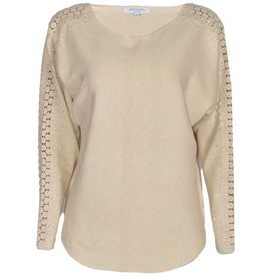 Suéter Liso con Aplicaciones para Mujer Philosophy Woman