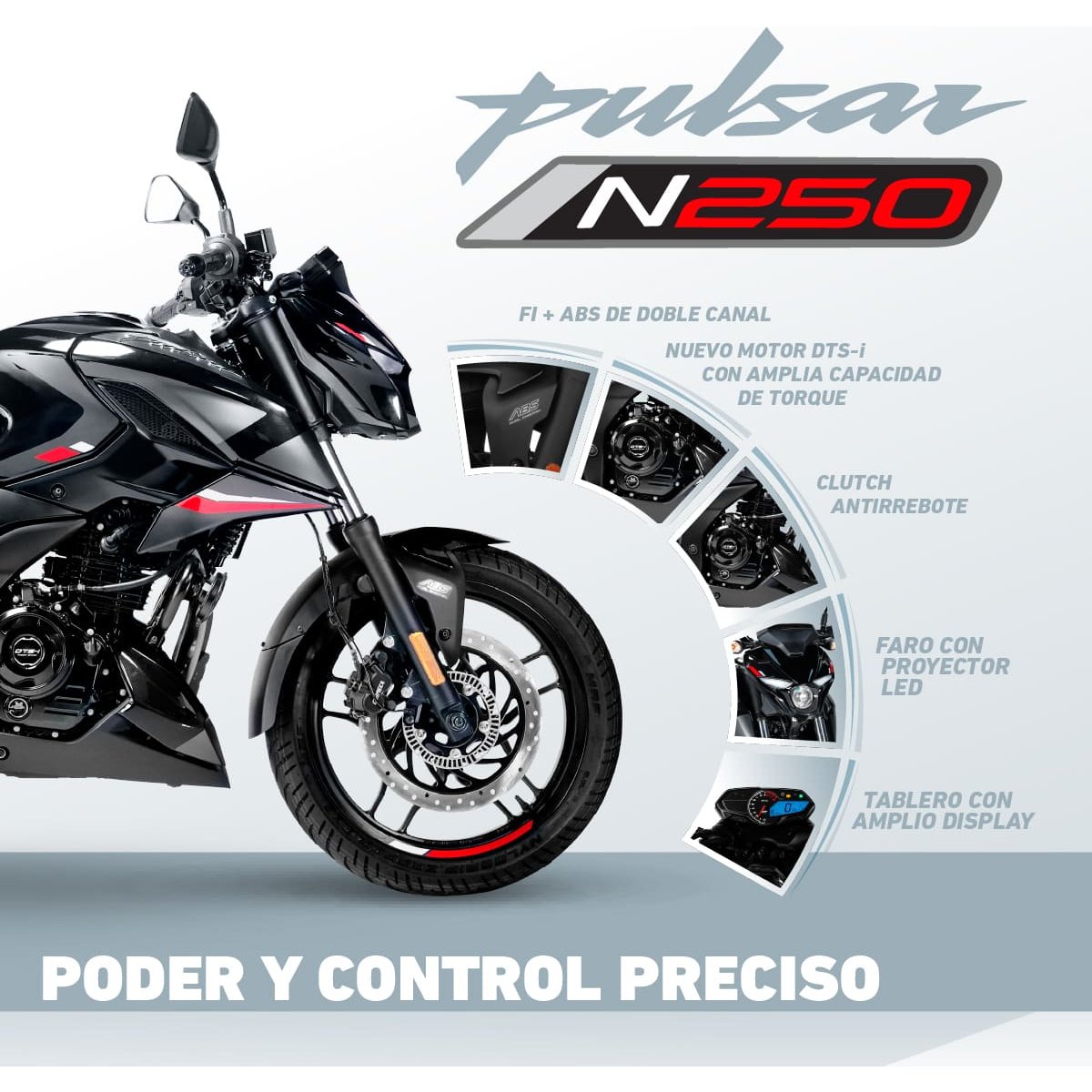 Motocicleta Pulsar N250 Negro 2023 Bajaj