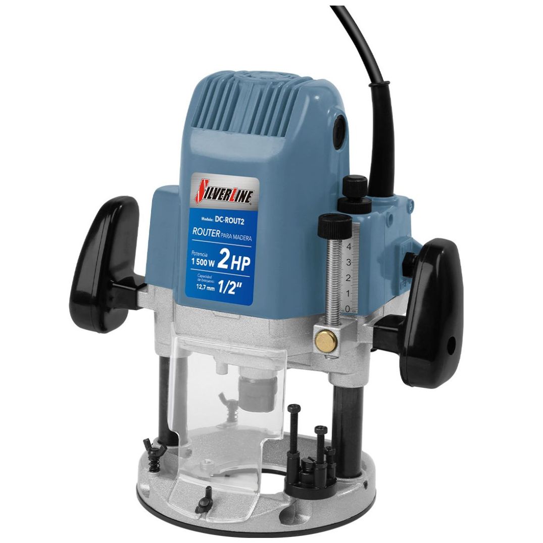 Router 2Hp Silverline+ Juego de 8 Brocas