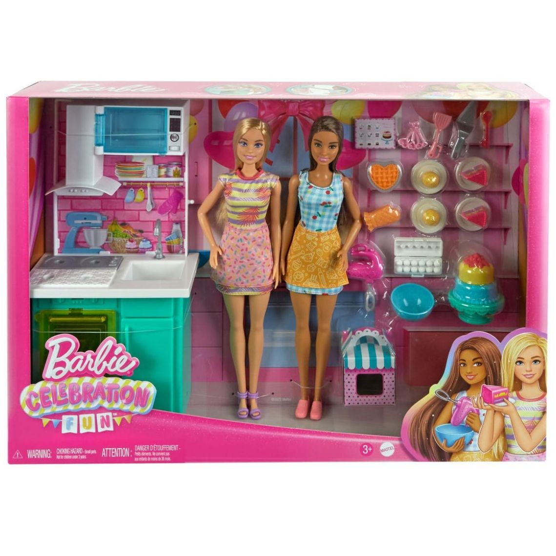 Barbie Set de Juego Horneando Pastel de Cumpleanos