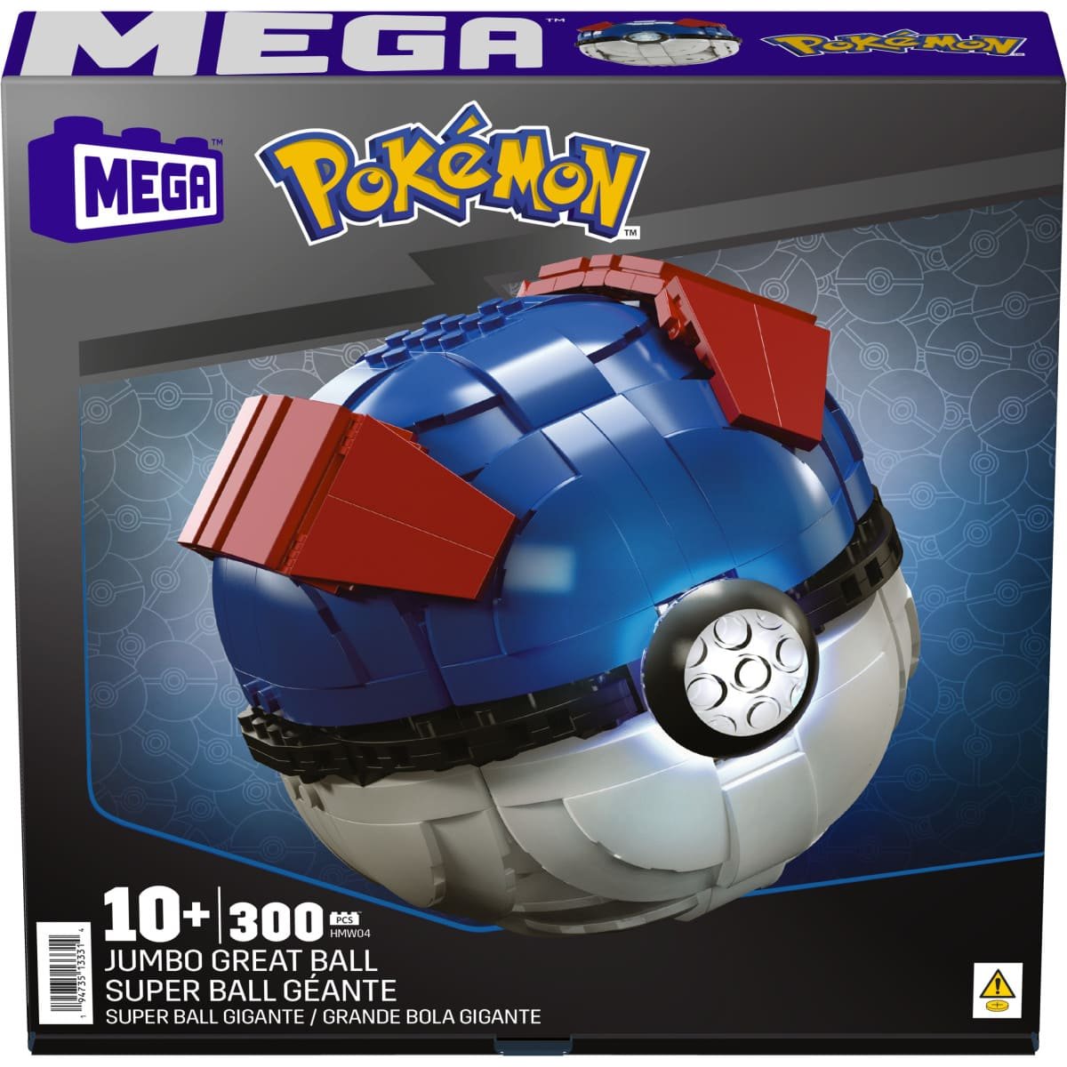 Mega Pokémon Juguete de Construcción Gran Pokébola Jumbo