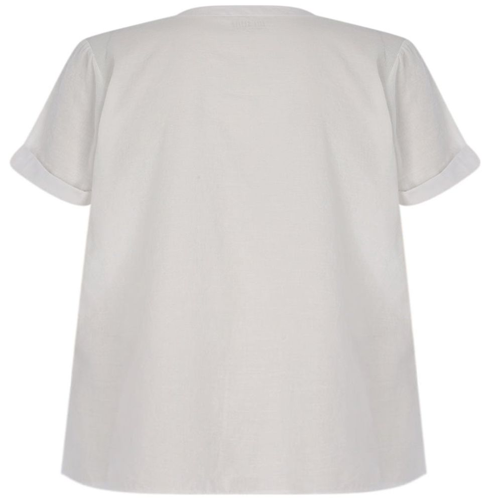 Blusa Cuello Mao Manga Corta Life Styler para Mujer