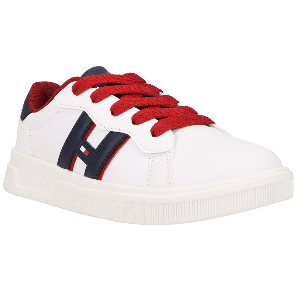 Tenis Tommy Hilfiger con Agujeta 19-25 Blanco