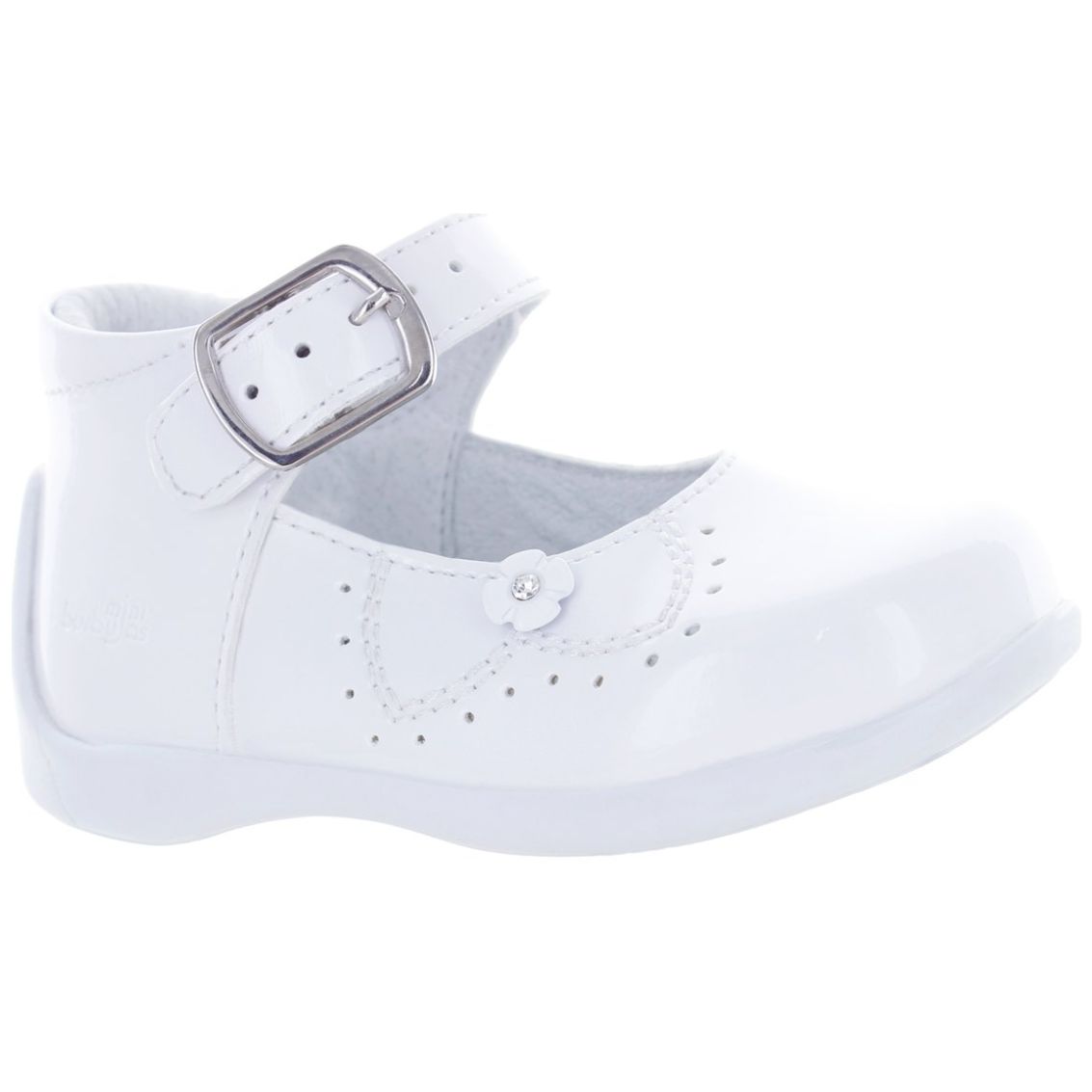 Zapato Miniburbujas con Hebilla 12-15 Blanco