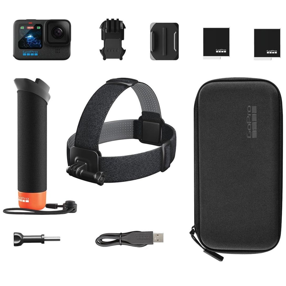  Pikioraz Kit de accesorios para GoPro, paquete de accesorios  compatibles con GoPro Hero 12 11 10 9, accesorios de cámara de acción negra  para héroe : Electrónica