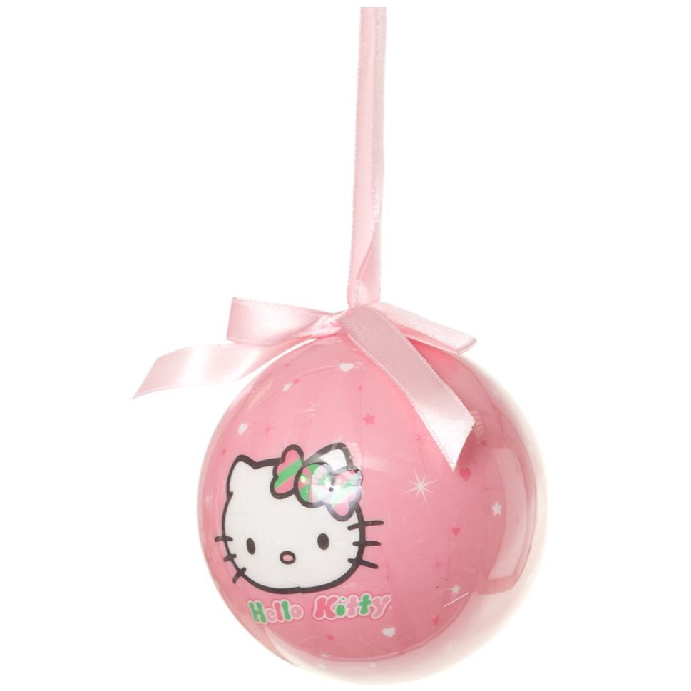 Hello Kitty Esfera de Lastico Rosa 8Cm