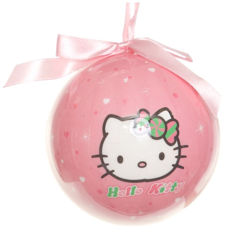 Hello Kitty Esfera de Lastico Rosa 8Cm