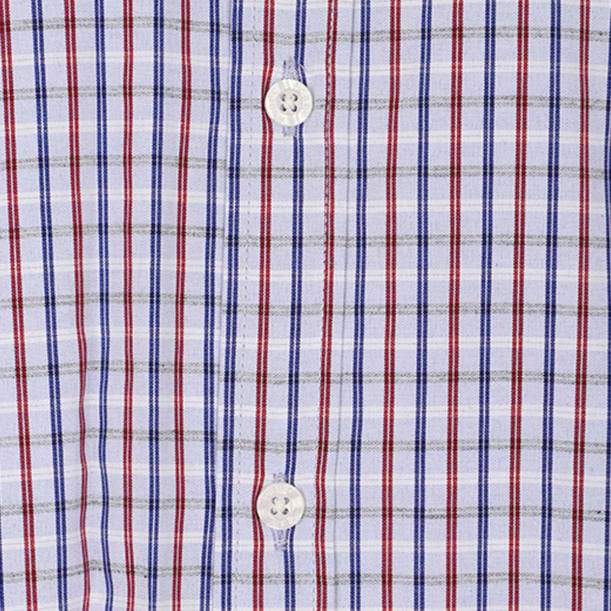 Camisa Polo Club Manga Larga Cuadros Azul para Hombre