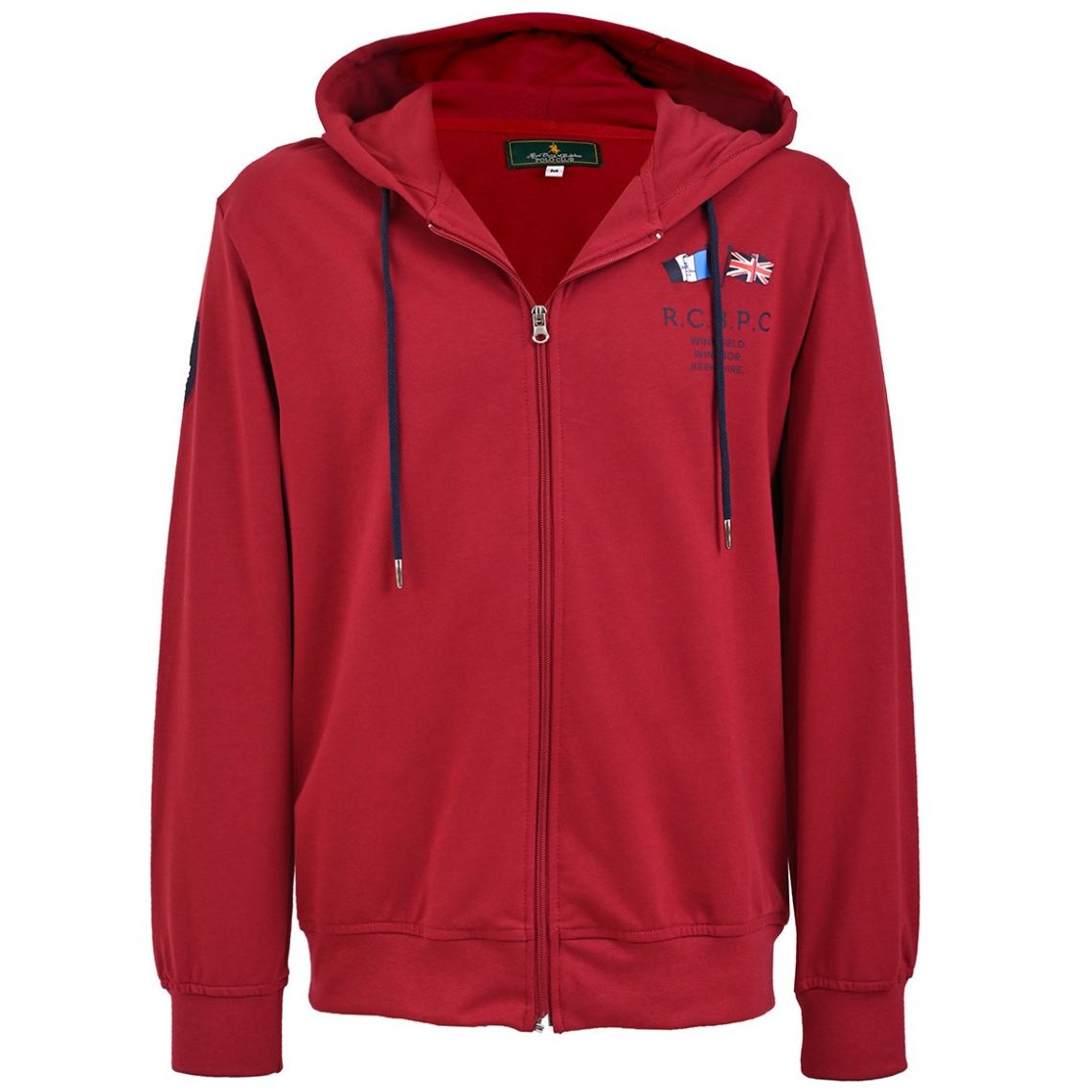 Sudadera Polo Club Abierta con Capucha para Hombre