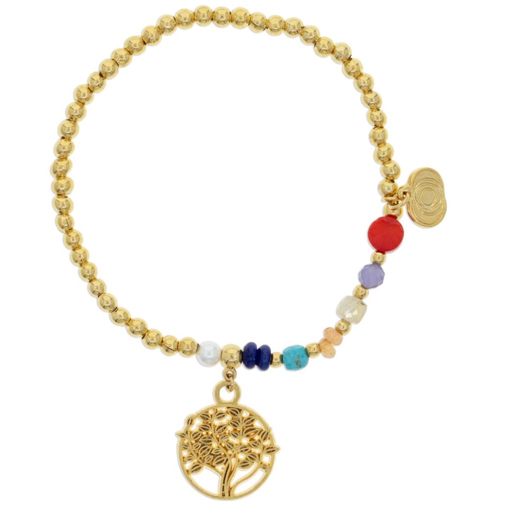 Pulsera Árbol Calado Piedra