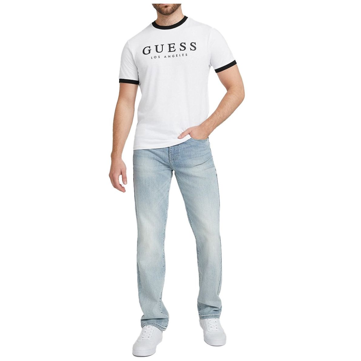 Playera Guess Manga Corta para Hombre