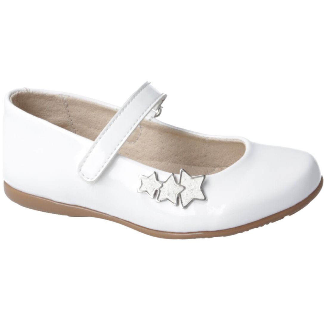 Zapato Karsten Charol con Ajuste Velcro 15-17 Blanco