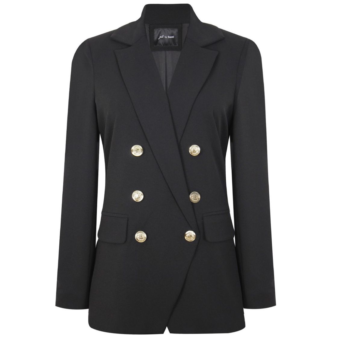 Saco Just By Basel Diseño Cruzado con Botones