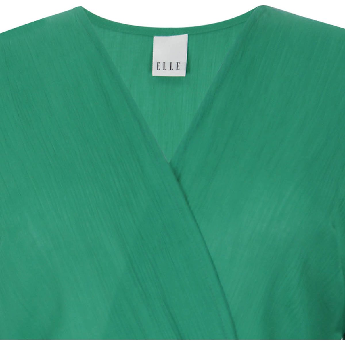 Vestido Elle Obispo Cuello V Cruzado Diseño Falda Plisada
