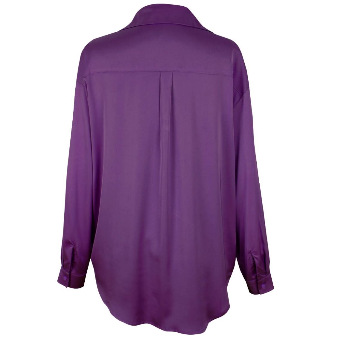 Blusa Basel Cuello Camisero Diseño Satinada