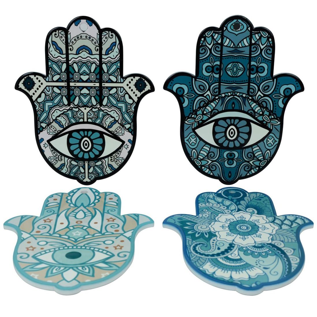 Portacalientes Manos de Fátima Azul 18X23X1Cm