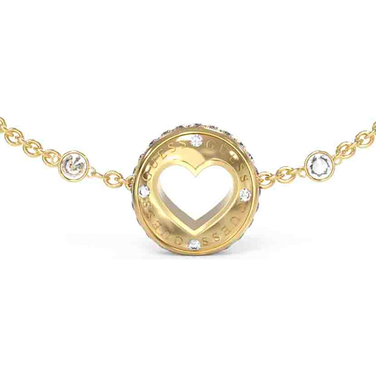 Pulsera Guess Rolling Hearts Dorado