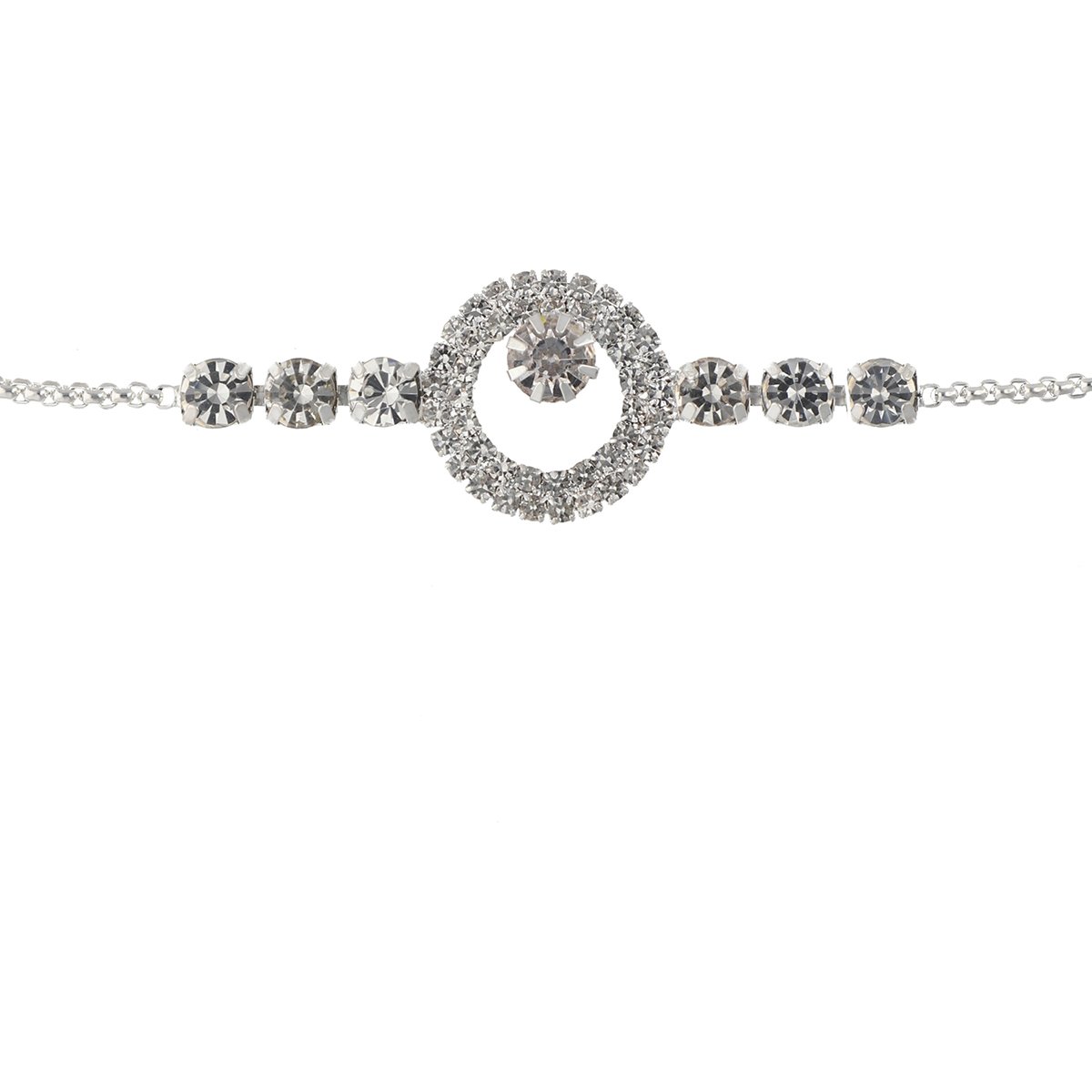 Pulsera  Youre Invited Color Plata Acabado Pave