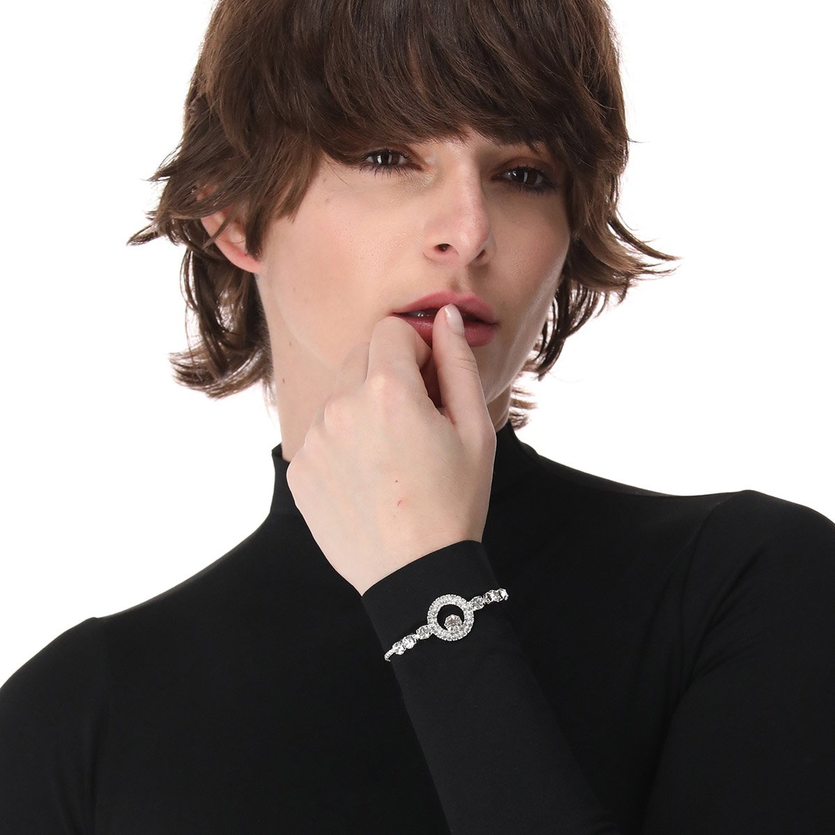 Pulsera  Youre Invited Color Plata Acabado Pave