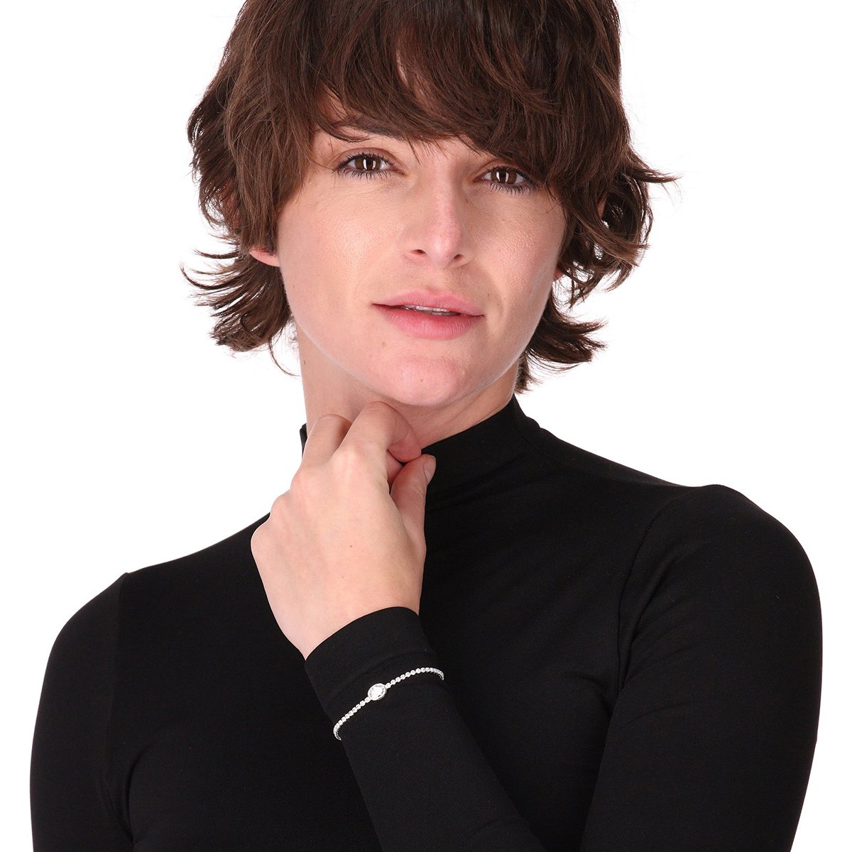 Pulsera  Anne Klein Color Plata Acabado Brillante