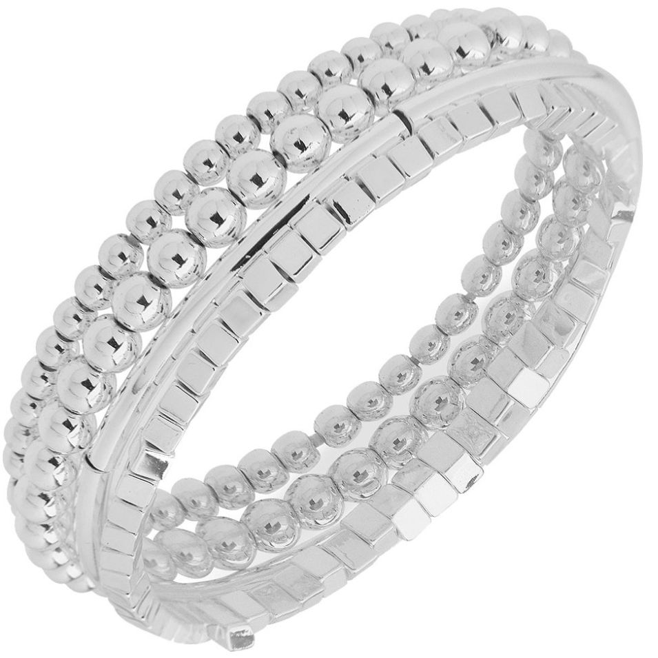 Pulsera  Nine West Color Plata Acabado Brillante