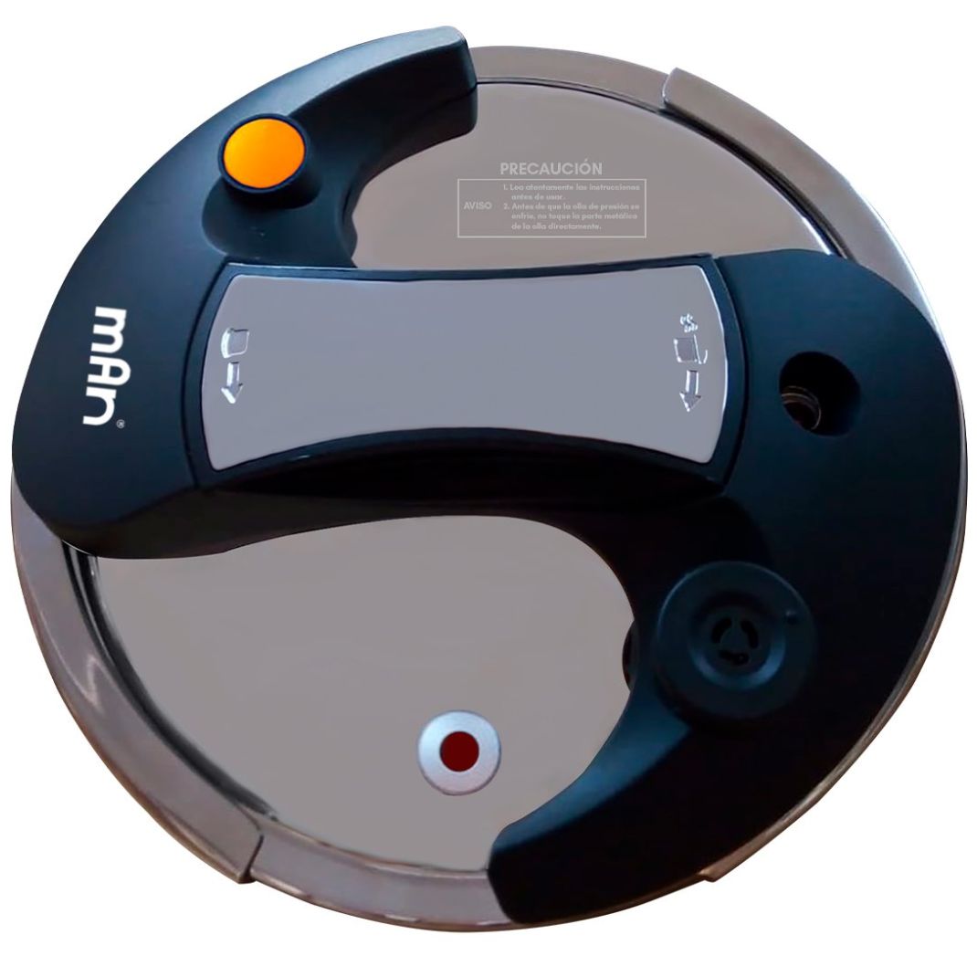 Olla de Presión 7 Lts Acero Inoxidable Man