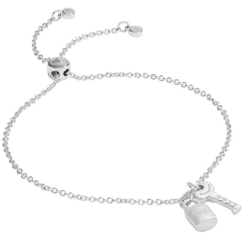 Pulsera  Coach Color Plata Acabado Pulido