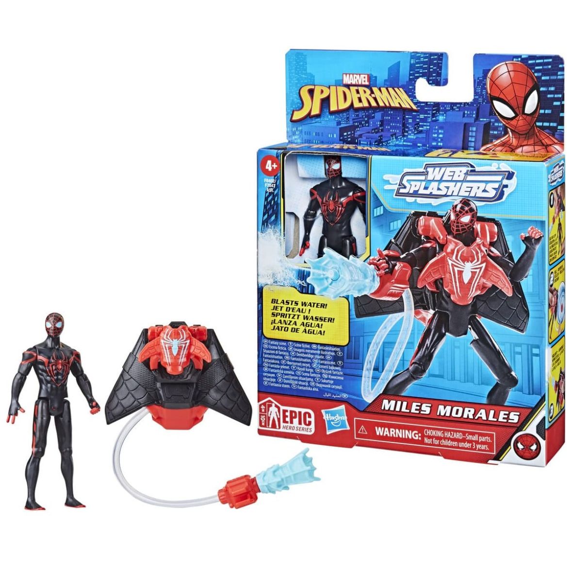 Figura de Acción Spider-Man Miles Morales Redes de Agua