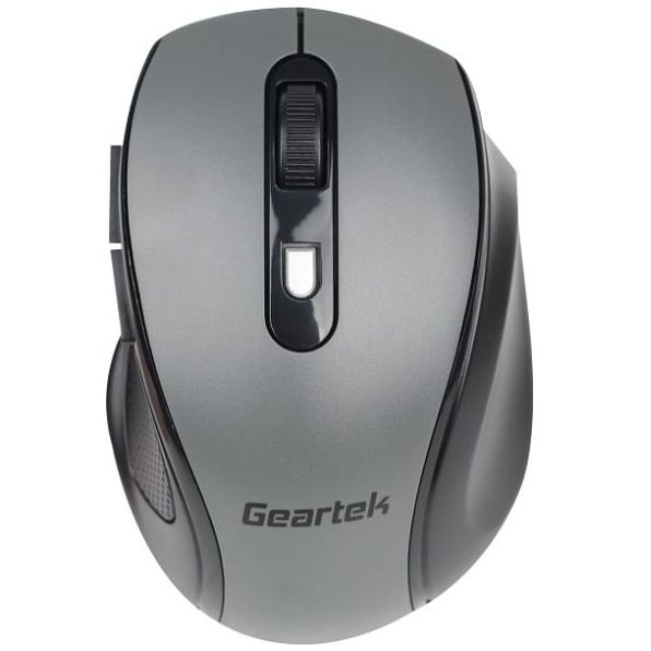 Mouse 180 Inalámbrico Geartek Gris- Negro