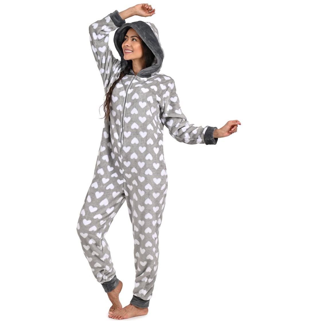 Mameluco Flanel con Gorro Isotoner