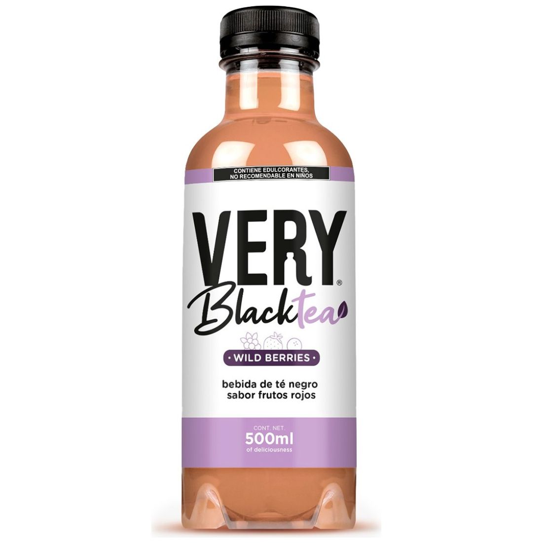 Agua Very Té Negro Frutos Rojos 500Ml