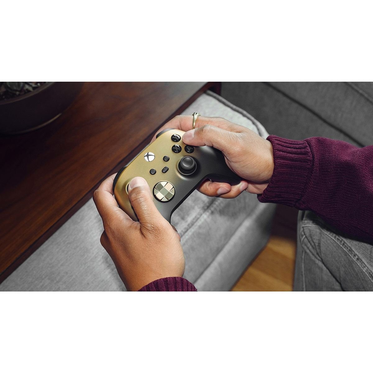  Mando inalámbrico Bluetooth para Xbox One S Dorado : Videojuegos