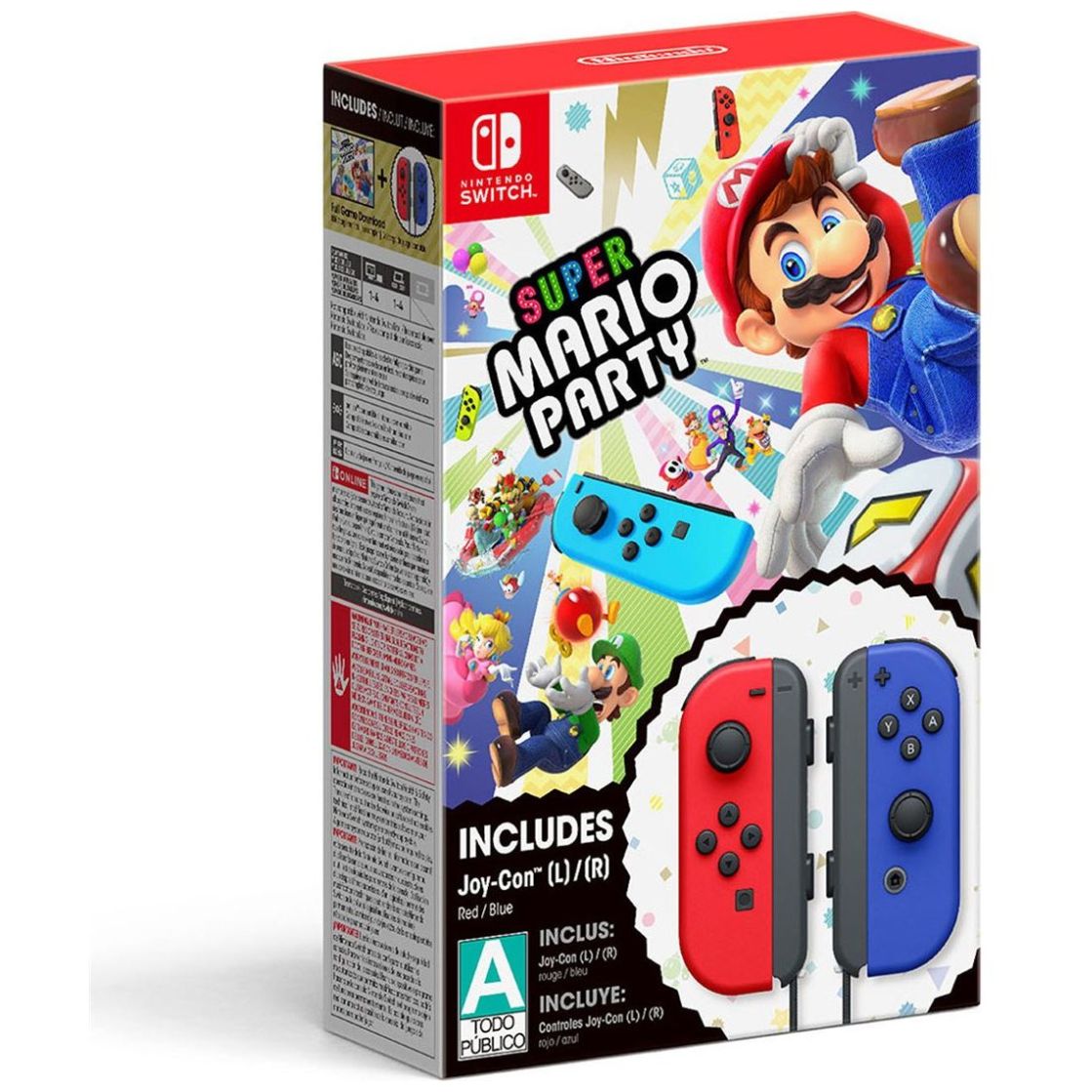 Nsw Super Mario Party + Control Neo