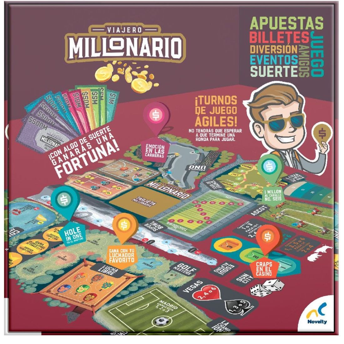 Juego de Mesa en Familia Viajero Millonario