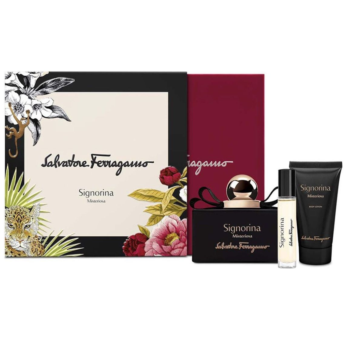 Estuche Fragancia para Mujer Ferragamo 3Pc Signorina Misteriosa Edp 100 Ml