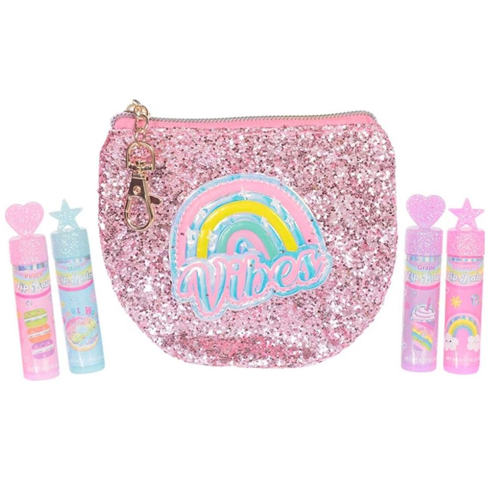 Juego de 4 Brillos para Labios Rainbow Beauty Carrier