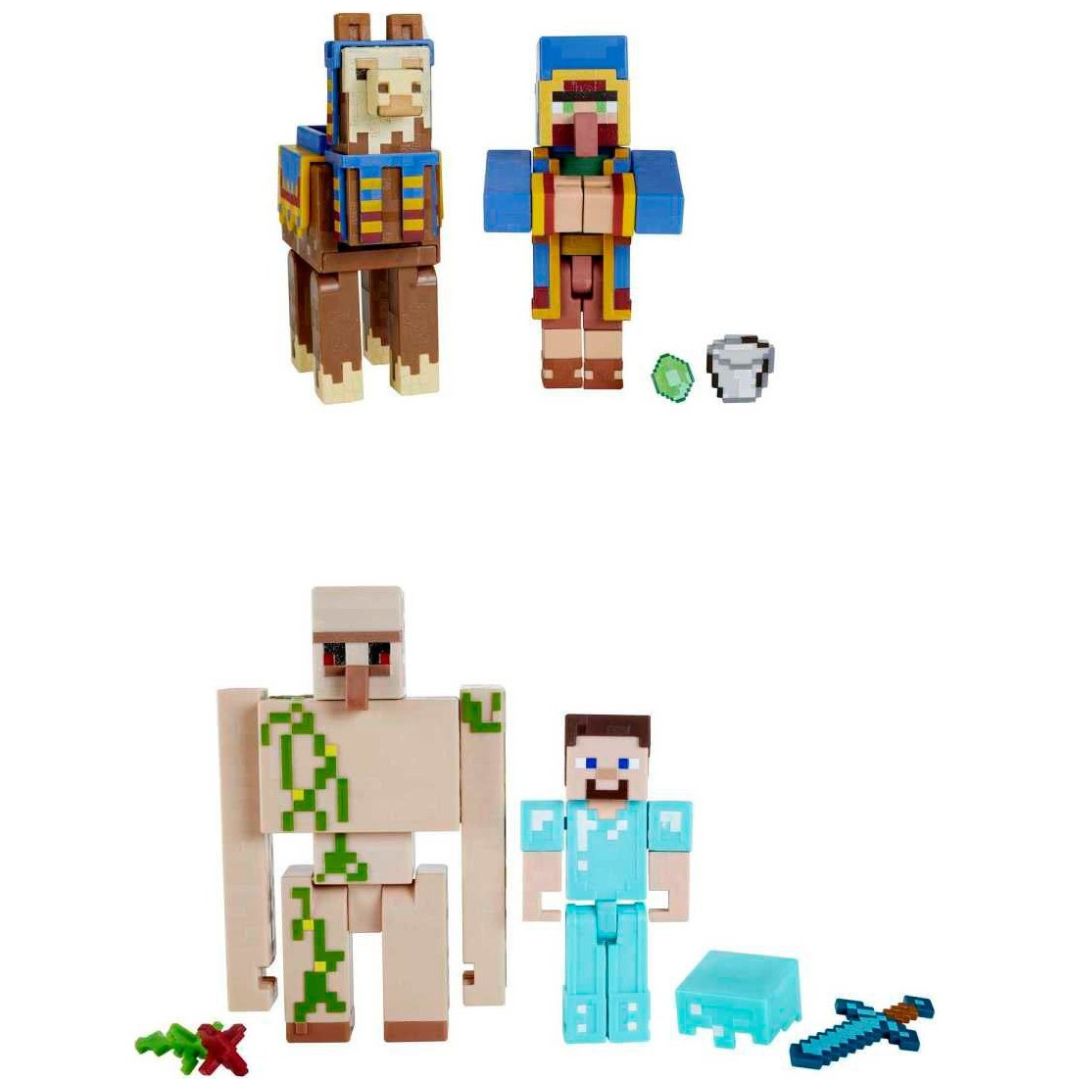 Pack 2 Figuras 3.25" Minecraft
