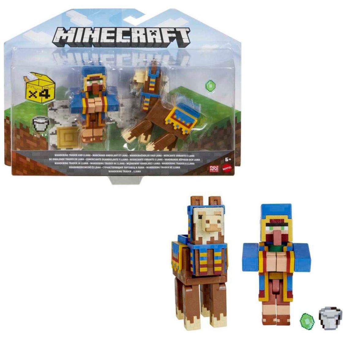 Pack 2 Figuras 3.25" Minecraft